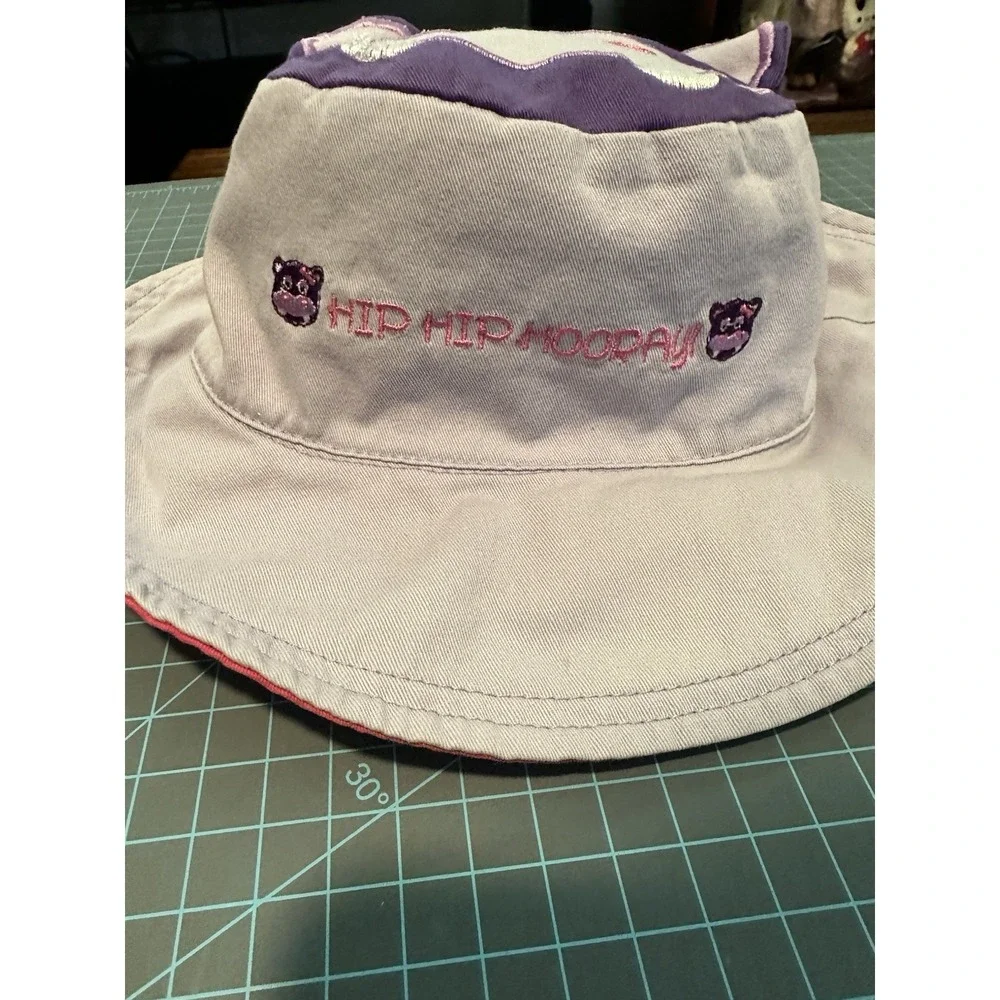 Luvali Reversible Kid's Sun Hats - UPF 50+ Large: 4-6+ years, Hippo And Elephant